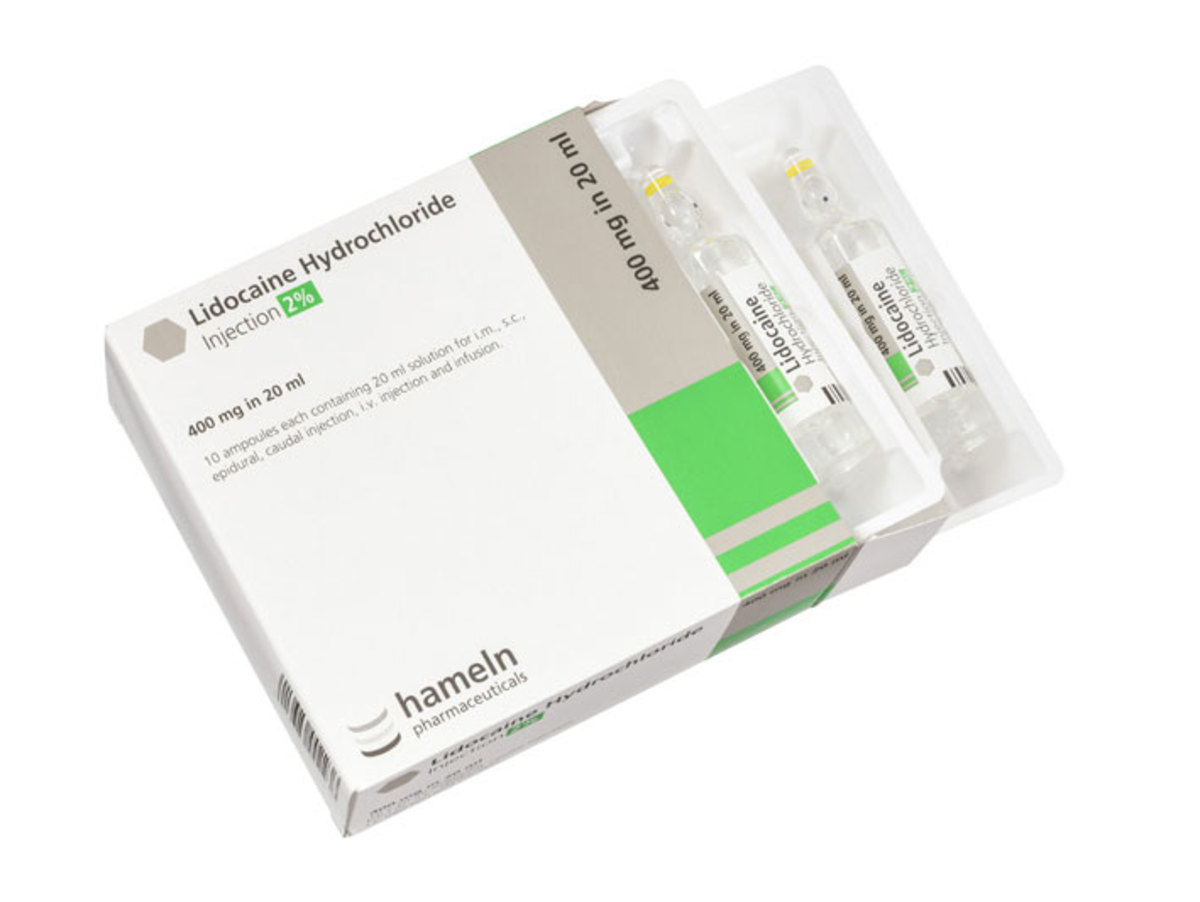 Lidocaine 2% 20ml (10x Ampoules)