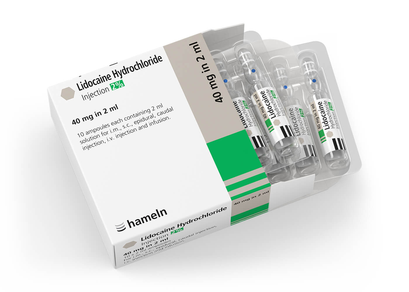 Lidocaine 2% 2ml (10x Ampoules)